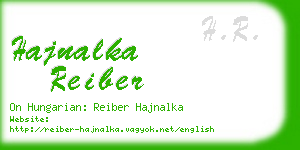 hajnalka reiber business card